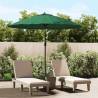 Green Outdoor Parasol with Aluminium Pole - 270 cm