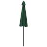 Green Outdoor Parasol with Aluminium Pole - 270 cm