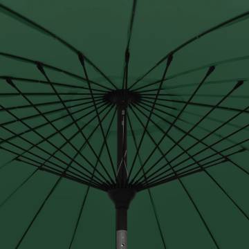 Green Outdoor Parasol with Aluminium Pole - 270 cm