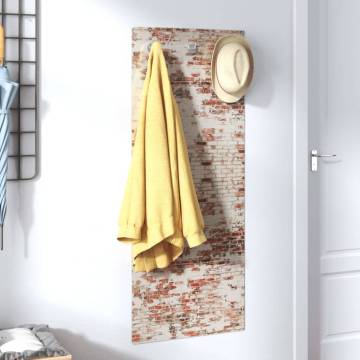 Wall Mounted Coat Rack - Tempered Glass Brick Wall | Hipo Market