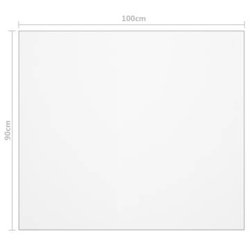 Table Protector Transparent 100x90 cm - 1.6 mm PVC | HipoMarket