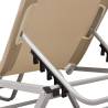 Comfortable Cream Aluminium Sun Lounger - Perfect for Outdoors