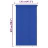 Outdoor Roller Blind 120x230 cm Blue - Privacy & UV Protection