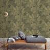 DUTCH WALLCOVERINGS Joelle Green & Gold Wallpaper