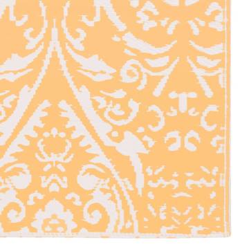 Trendy Outdoor Carpet Orange and White 120x180 cm | Hipo Market