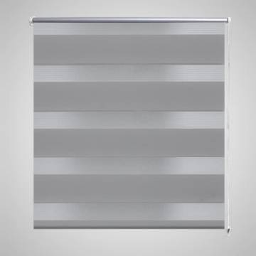 Zebra Blind 100x175 cm Grey - Elegant Roller Blinds