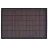 6 Dark Brown Bamboo Placemats 30x45 cm - Natural Elegance