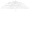 Hawaii Beach Umbrella White 240 cm - UV Protection