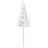 Hawaii Beach Umbrella White 240 cm - UV Protection