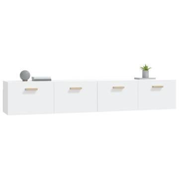 Stylish Wall Cabinets 2 pcs White - Modern Storage Solution