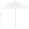 Hawaii Beach Umbrella White 240 cm - UV Protection