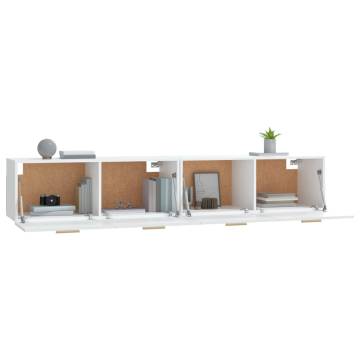 Stylish Wall Cabinets 2 pcs White - Modern Storage Solution