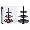 3-Tier Serving Stand - Matte Black | Excellent Houseware