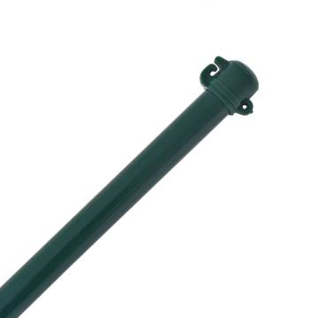 Garden Posts 10 pcs 1.5 m Metal Green - Durable & Rustproof