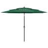 3-Tier Parasol with Aluminium Pole Green 3 m Colour green Size 3 m Quantity in Package 1 