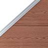 WPC Fence Panel 95x(105-180) cm Brown - Durable & Stylish