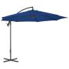 Cantilever Umbrella with Steel Pole 300 cm Azure Blue Colour azure blue Quantity in Package 1 