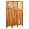 3-Panel Room Divider 121x2x170 cm Solid Acacia Wood Size 121 x 2 x 170 cm Number of 1 