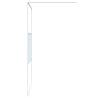 Walk-in Shower Wall White 115x195 cm - ESG Glass Design