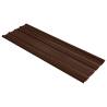 Roof Panels 12 pcs Galvanised Steel Brown Colour brown Quantity in Package 1 