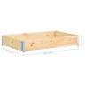 Pallet Collar 50x150 cm - Stackable Solid Pine Wood | HipoMarket