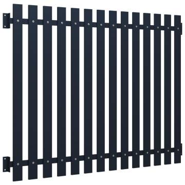 Fence Panel Anthracite 170.5x170 cm | Durable Steel Barrier