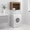 2-Tier Over Laundry Machine Storage Rack - Brown 71x29.5 cm