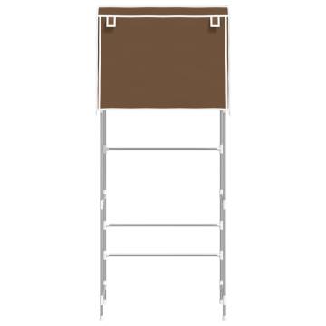 2-Tier Over Laundry Machine Storage Rack - Brown 71x29.5 cm