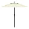 3-Tier Parasol with Aluminium Pole Sand 2.5 m Colour sand Size 2.5 m Quantity in Package 1 