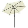 3-Tier Parasol with Aluminium Pole - Sand 2.5m | Hipo Market