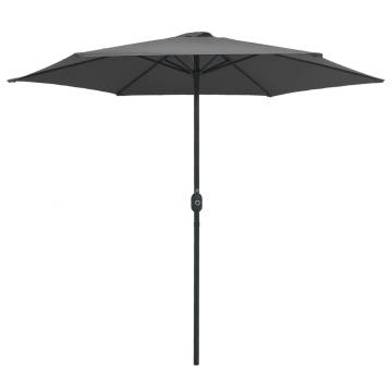 Outdoor Parasol with Aluminium Pole - 270x246 cm Anthracite