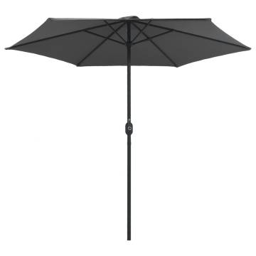 Outdoor Parasol with Aluminium Pole - 270x246 cm Anthracite