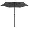 Outdoor Parasol with Aluminium Pole - 270x246 cm Anthracite