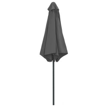 Outdoor Parasol with Aluminium Pole - 270x246 cm Anthracite