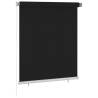 Outdoor Roller Blind 120x140 cm Black Colour black Size 120 x 140 cm 