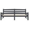 Dark Grey Solid Pinewood Bed Frame 160x200 cm | HipoMarket