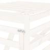 Wheelie Bin Storage Extension - White Solid Pine Wood