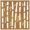 Garden Wall Decoration - Corten Steel Bamboo Design | HipoMarket