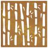 Garden Wall Decoration - Corten Steel Bamboo Design | HipoMarket