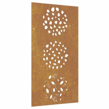 Corten Steel Leaf Garden Wall Decoration | 105x55 cm