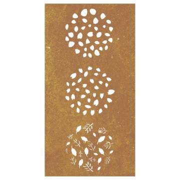 Corten Steel Leaf Garden Wall Decoration | 105x55 cm