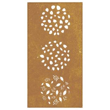 Corten Steel Leaf Garden Wall Decoration | 105x55 cm