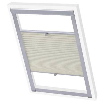 Pleated Blinds Cream 102 - Elegant UV-Resistant Window Covering