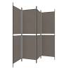 4-Panel Anthracite Room Divider - 200x220 cm Fabric