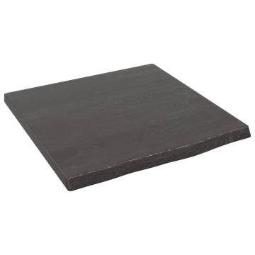 Dark Brown Solid Wood Bathroom Countertop - 40x40x2 cm