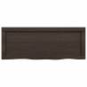 Dark Brown Bathroom Countertop - Solid Oak Wood | HipoMarket