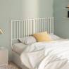 Metal Headboard White 140 cm Colour white Size 140 cm Quantity in Package 1 