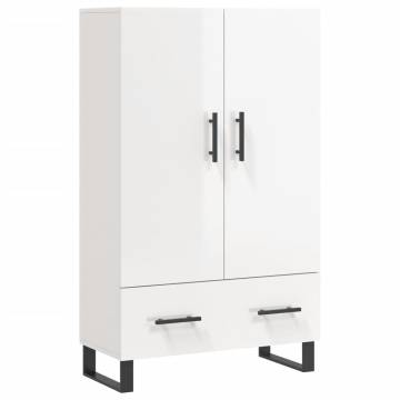 Highboard High Gloss White - Stylish Storage Solution | Hipomarket