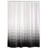 RIDDER Vinyl Shower Curtain Black - Waterproof & Stylish