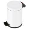 Hailo Pedal Bin Solid S 4L White | Easy Operation Trash Bin